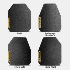 Tacticon | AR600 NIJ Level 3 Steel Body Armor Plates (Set of 2) 10″ x 12″