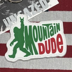 PvC 3D Mountain Dude Morale Tactical Hook And Loop Patch 2.5×3”