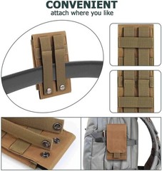 Tactical Molle Cell Phone Pouch Army Holster Case Waist Pouch Bag for Smartphone