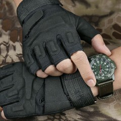 Tactical Gloves Half Finger Military Combat Shooting Hunting Fingerless Gloves