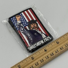 TRUMP FIGHT! 2025 SHOT SHOW Nightfall Optics PVC Patch RARE LIMITED EDITION