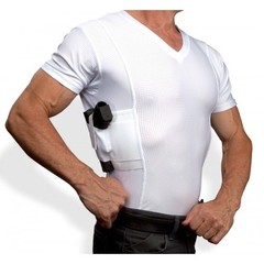 Men’s Concealed Carry Coolux Mesh V-Neck Tee