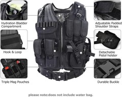 600D Tactical Outdoor Vest for Adults S-XXXXL Breathable and Adjustable for T…