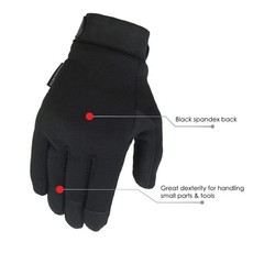 Illinois Glove Company 76LB Touchscreen Mechanics Gloves, Large, Black