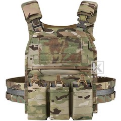 KRYDEX FCPC V5 Tactical Plate Carrier Tegris Assault Cummerbund KTAR Front Flap