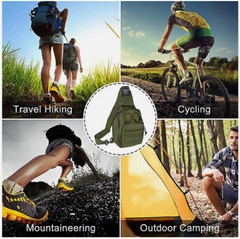 Men Outdoor Tactical Backpack Shoulder Sling Bag Chest Pack Sport Travel Hiking