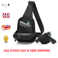 Tactical Crossbody Bag for Men Women Nylon Sling Bag Concealed Carry EDC Pistol
