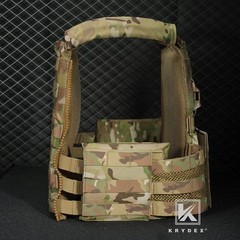KRYDEX Tactical SCARAB Plate Carrier Heavy Duty MOLLE Vest w/ Side Plates Pocket