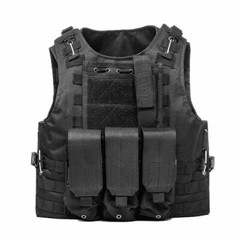 Tactical Molle Vest Plate Carrier Holster Police Military Combat Training Vest