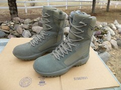 MEN’S 12W REEBOK RAPID RESPONSE RB OLIVE 8″ SIDE-ZIP STEALTH DUTY BOOTS RB8995