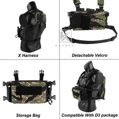KRYDEX Tactical D3CR Chest Rig 5.56 7.62 Rifle Pistol Magazine Pouch Placard GT
