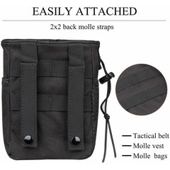 Tactical Molle Drawstring Magazine Dump Bag Waist Portable Bag Utility Waist Bag
