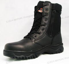 NIB Men’s Tactical Boots 8″ Black Combat Military Work Shoes Zipper, Sizes:6-15