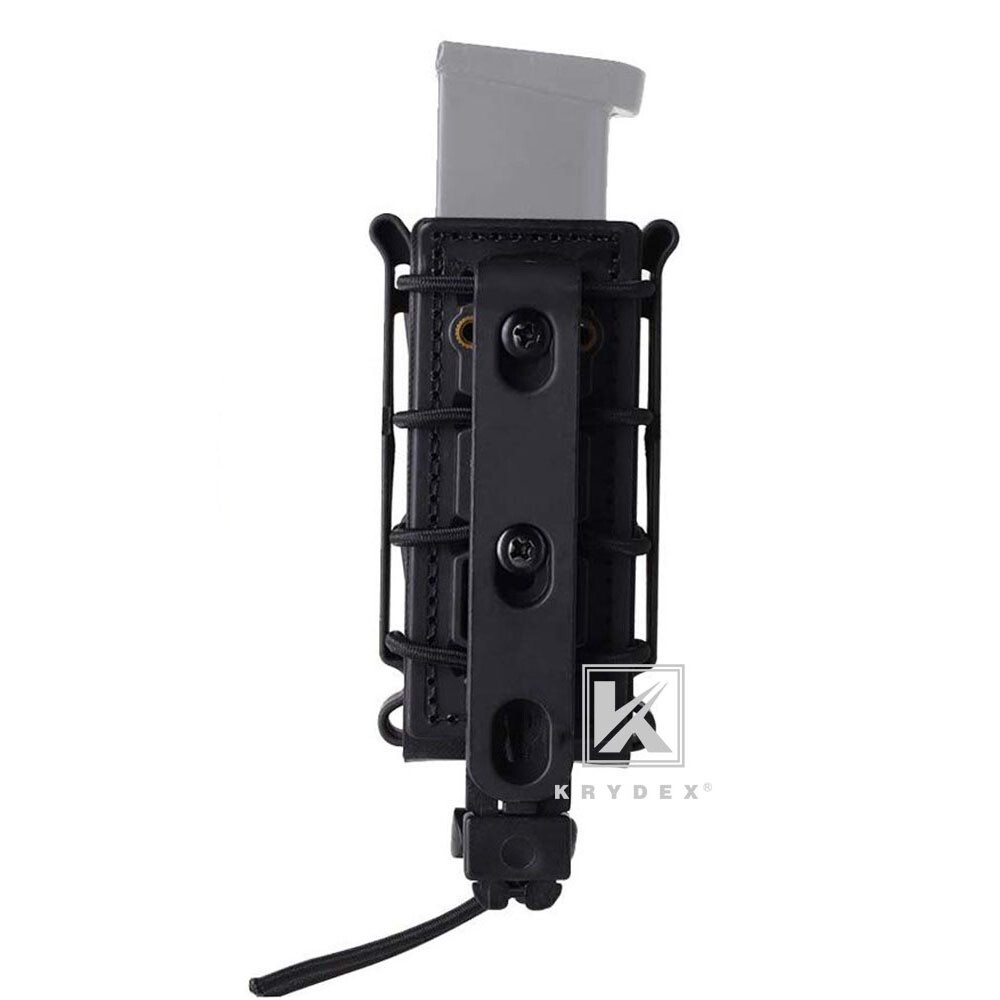 KRYDEX Soft Shell 9mm Pistol Magazine Pouch Mag Carrier MOLLE Clip Tall