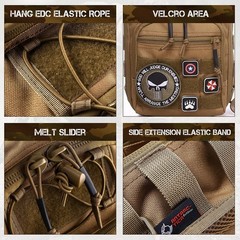 Antarctica Tactical Sling Pack Military Shoulder Bag Molle Assault Range Bag