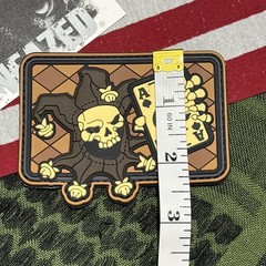 PvC 3D Jester With Ace H&L Patch Funny 3.5×2.5”