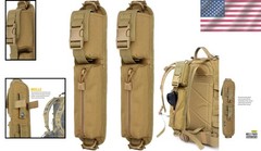 Lightweight Khaki Molle Accessory Pouch for Secure Outdoor Essentials – 2 Count