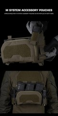 Tactical Pincer Placard Triple Magazine Pouch MOLLE Front 2nd Layer Admin Pouch