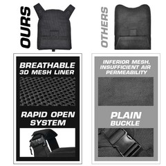 Tactical Vest Quick Release Lightweight Vest Adjustable Breathable Weighted V…