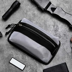 2 Pcs Tactical Pouch Admin Pouch Tactical Bag Insert Panel Black, White