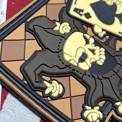 PvC 3D Jester With Ace H&L Patch Funny 3.5×2.5”
