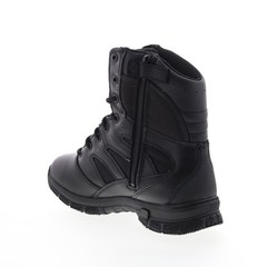 Original Swat Force 8″ Side-Zip EN 155231 Mens Black Leather Tactical Boots 14