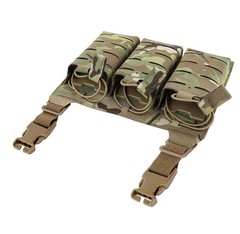 KRYDEX Tactical KTAR Front Flap 5.56 Triple Mag Magazine Pouch Placard Holder