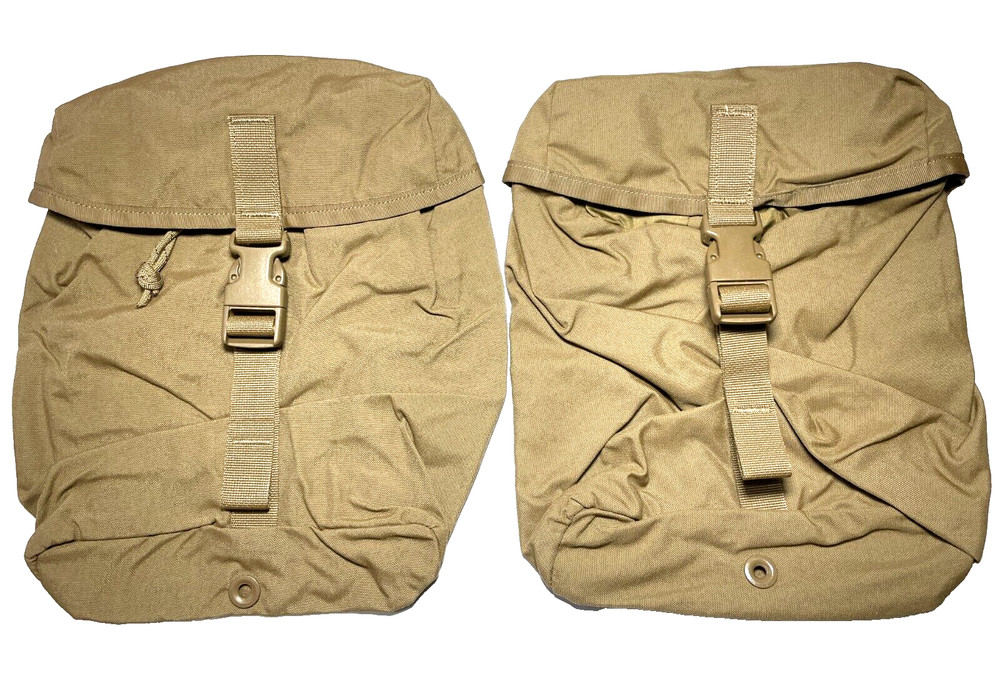 NEW Lot of 2 USGI Military USMC FILBE SUSTAINMENT POUCH Propper MOLLE Coyote NIB