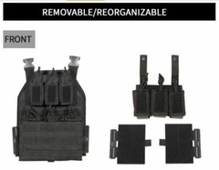 Urban Assault Ghost Camo Tactical Vest Plate Carrier W/ Level III Armor Plates