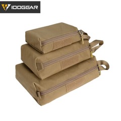IDOGEAR Tactical Accessory Pouch 3PCS Zipper EDC Pouch Admin Tool Storage Bag RG