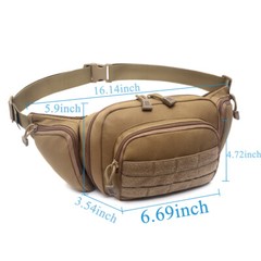 Fanny Pack Holster Tactical Concealed Pistol Waist Pouch Multifunctional Gun Bag