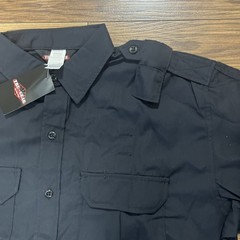 Men’s Black, Tactical Long Sleeve Tru-Gear Shirt by Tru-Spec – Size Large-Long