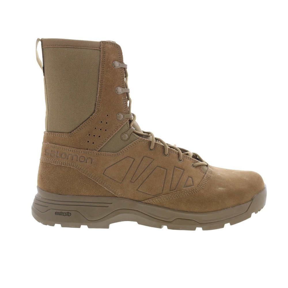 Salomon Guardian Wide 405891 Mens Brown Wide Suede Lace Up Tactical Boots 15