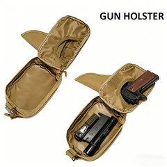 Tactical Pistol Waist Bag Holster Concealed Carry Gun Pouch Case Magazine Pouch