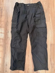 5.11 Tactical Men’s Black Solid Cargo Pants 34×30 Cotton Blend (74273)