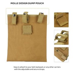 Tactical Molle Dump Pouch Drawstring Magazine Dump Bag Utility Belt Ammo Pouch