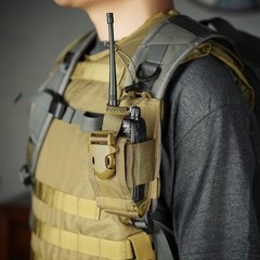 Tactical Radio Holder Case Walkie Talkie Holster Adjustable Storage Tools Pouch