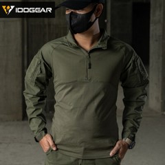 IDOGEAR BSR Tactical Shirt Combat Military w/ Elbow Pads Paintball Gear Airsoft