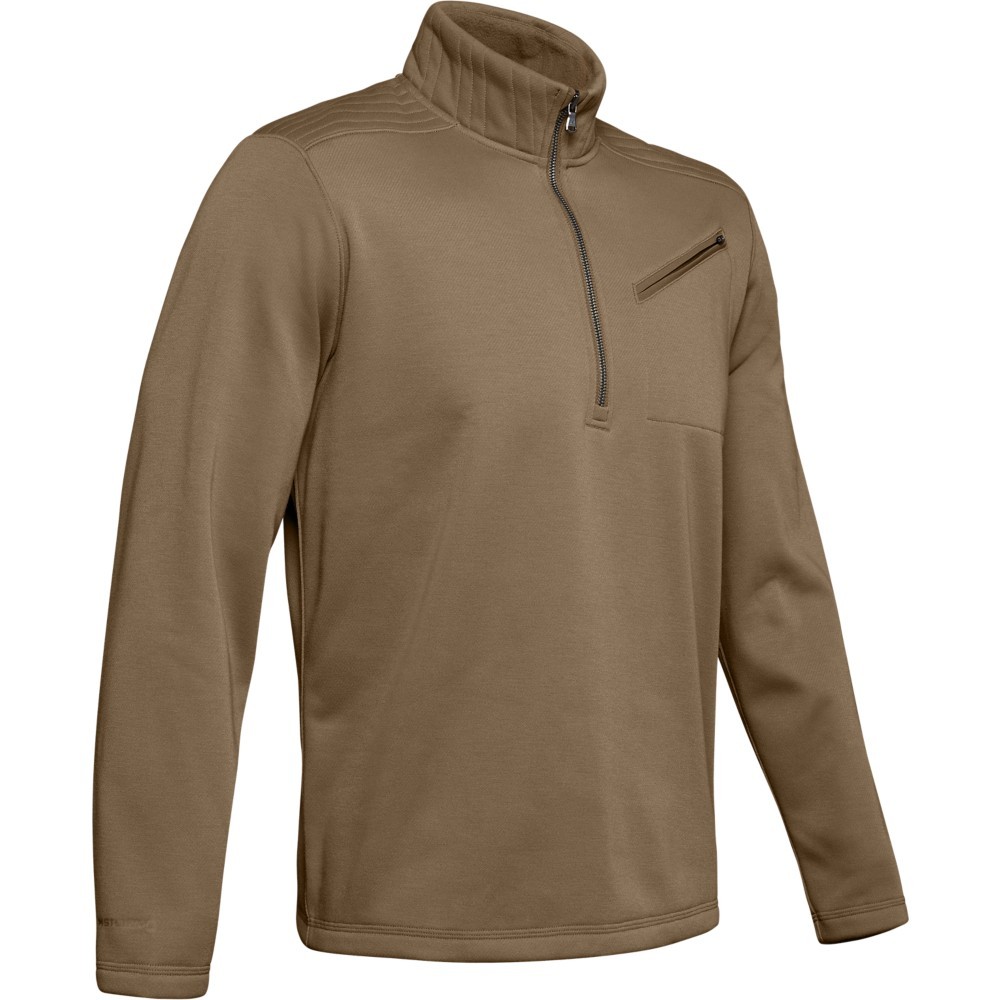 Under Armour 1343351 Men’s 1/2 Zip Storm Long Sleeve Shirt, Coyote Brown, Small