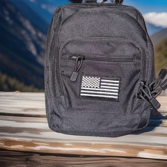 Tactical Crossbody Bag With Six Compartments, Heavy Duty zippers