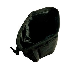 LIVANS Compact MOLLE Dump Pouch Black Hook & Loop w/ Mesh Side Pockets