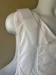SECOND CHANCE Male Concealable Armor Carrier Spa2 3XLT 3018-2815 White Poly/Cot