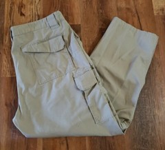TRU-SPEC MENS TAN TACTICAL SHOOTING CARGO RIPSTOP PANTS TAG SZ 44X32.