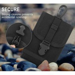 Tactical Molle Men Phone Pouch Military Waist Clip-On Holster Bag with Belt Clip