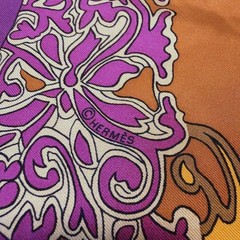 Hermes Carré 90 Silk Scarf ART des STEPPES Bandana Multi-Color 88cm Tag Square