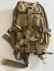 New Tan Tactical MOLLE Backpack Nylon Daypack Flat Dark Earth Military Style