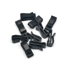 Alamic 20 Pack Plastic Webbing Ending Clip 1″ Tactical Backpack Strap Black