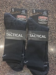 NIP Lot of 2 Darn Tough Black Tactical Micro Crew Sock, XL, Lightweight Wool