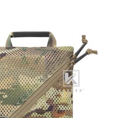 KRYDEX 2pcs Tactical Mesh Pouch Modular Storage Organizer Outdoor Travel Pockets