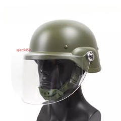 Anti Riot Helmet Transparent Protect Mask Tactical Training Security Windproof